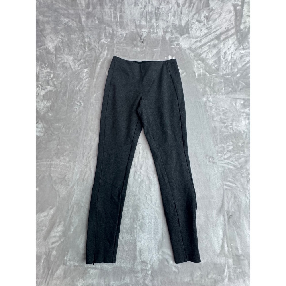 Polo Ralph Lauren Womens Charcoal Gray Side Zip Skinny Ponte Leggings Size 2